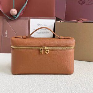 Loro Piana L19 Mini Crossbody Bag in Cognac